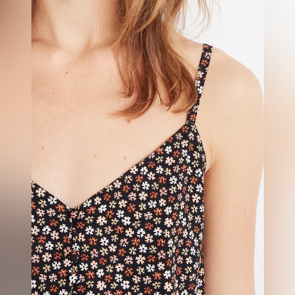 Madewell Button Down Cami Petite Blooms Size 2 #K2786 - Picture 4 of 11
